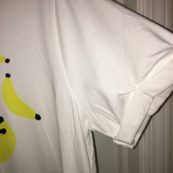 🟡KATE SPADE PRE-LOVED AUTHENTIC ‘THAT’S BANANA’ WHITE/YELLOW BANANAS TSHIRT - Picture 4 of 14